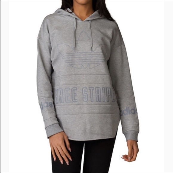 adidas side stripe hoodie